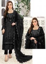 Georgette Black Festival Wear Embroidery Work Pakistani Suit